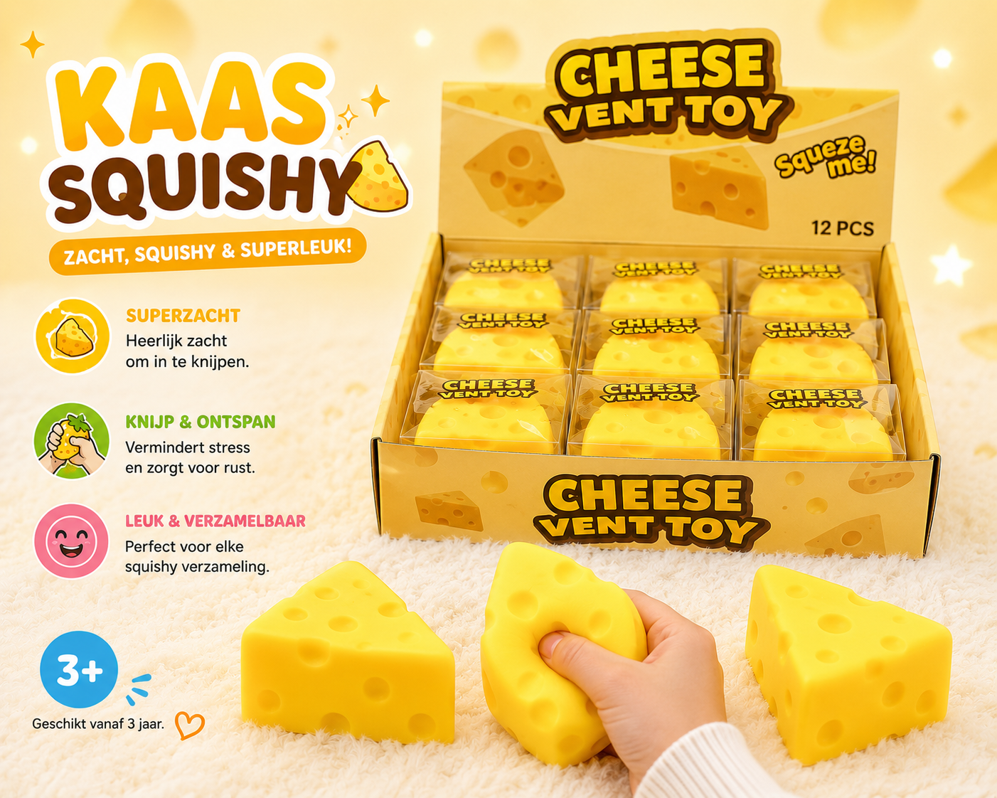 Squishy Slow Rise Kaas Punt